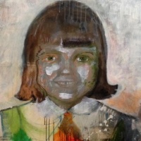 Self portrait as girl scout by Laurel Hausler